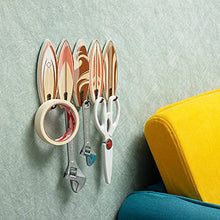 Load image into Gallery viewer, Coastal Wall Hooks Surfboard Key Rack| Wall Mounted Towel Rack
