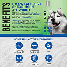 Load image into Gallery viewer, Shed-X Liquid Daily Supplement For Dogs, 32 oz – 100% Natural – Eliminates Excessive Dog Shedding with Daily Supplement of Essential Fatty Acids, Vitamins and Minerals
