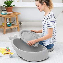 Load image into Gallery viewer, Skip Hop Baby Bath Tub, 3-Stage Smart Sling Tub, Moby, Grey
