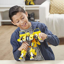 Load image into Gallery viewer, Transformers: Bumblebee Movie Toys, Power Charge Bumblebee Action Figure - Spinning Core, Lights and Sounds - Toys for Kids 6 and Up, 10.5-inch
