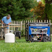 Load image into Gallery viewer, Westinghouse WGen9500DF Dual Fuel Portable Generator-9500 Rated 12500 Peak Watts Gas or Propane Powered-Electric Start-Transfer Switch &amp; RV Ready, CARB Compliant
