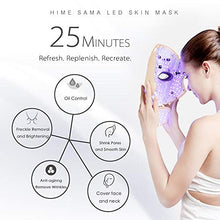 Load image into Gallery viewer, HIME SAMA Led Face Mask, Pro 7 Color Led Face Mask Skincare for Face and Neck, Facial Care Mask &amp; Optical Cosmetic Mask Portable for Home and Travel Use
