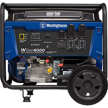 Load image into Gallery viewer, Westinghouse WGen6000 Portable Generator 6000 Rated &amp; 7500 Peak Watts, Gas Powered, Electric Start, Transfer Switch Ready, CARB Compliant
