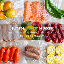 Load image into Gallery viewer, 8''x50' Vacuum Sealer Food Storage Bags Heat Sealing Bag Sous Vide Cooking Available, Vacuum Food Chef Bags,All Vacuum Sealer Can Use(2Roll/Pack)
