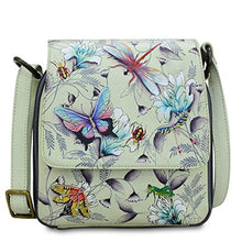 Load image into Gallery viewer, Anuschka Women's Genuine Leather Bag | Triple Compartment Wide Body Crossbody | Wondrous Wings
