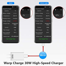 Load image into Gallery viewer, Rexin OnePlus 7 pro Warp Charger, 30W Power Adapter [5V 6A] + OnePlus USB-C Fast Charging Cable 1M / 3.3FT Data Cable for OnePlus7 6T 6 5T 5
