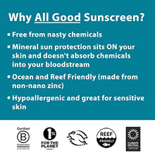 Load image into Gallery viewer, All Good Sport Sunscreen Spray - UVA/UVB Broad Spectrum SPF 30 - Water Resistant, Coral Reef Friendly - Zinc, Calendula, Aloe (6 oz)
