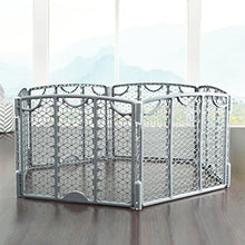 Load image into Gallery viewer, Evenflo Versatile Play Space, Indoor &amp; Outdoor Play Space, Easy &amp; Quick Assembly, Portable, 18.5 Square Feet of Enclosed Space, Durable Construction, For Children 6 to 24 Months, Cool Gray
