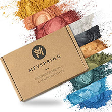 Load image into Gallery viewer, MEYSPRING Epoxy Resin Pigment Sets - Resin Dyes and Pigments - Mica Powder for Epoxy Resin, Metallic Pigment, Fine Glitter - Resin Supplies - Pigment Powder for Resin Art
