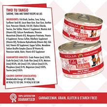 Load image into Gallery viewer, Weruva Cats in The Kitchen, Two Tu Tango with Sardine, Tuna &amp; Turkey Au Jus Cat Food, 3.2oz Can (Pack of 24)
