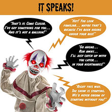 Load image into Gallery viewer, Best Choice Products Scary Harry The Motion Activated Animatronic Killer Clown, Halloween Prop w/Pre-Recorded Lines, Red Light Up Eyes, Moving Arms &amp; Head

