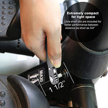 Load image into Gallery viewer, MulWark 20pc 1/4 Ultra Low Profile Mini Ratchet Wrench Close Quarters Screwdriver Set with High Torque - Right Angle EDC Tool with 90 Degree Mini Offset Reversible Drive Handle &amp; Multi Hex Bits Set
