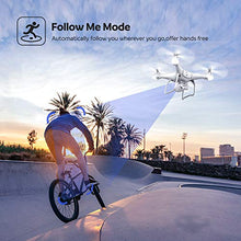 Load image into Gallery viewer, Potensic T25 GPS Drone, FPV RC Drone with Camera 1080P HD WiFi Live Video, Dual GPS Return Home, Quadcopter with Adjustable Wide-Angle Camera- Follow Me, Altitude Hold, Long Control Range, White
