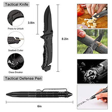 Load image into Gallery viewer, Napasa Emergency Survival Kit 54 in 1 Outdoor Survival Gear Tool and First Aid Kit, Survival Bracelet, Emergency Blanket, Compass, Multi-Purpose EDC Outdoor Gear for Camping Hiking Climbing
