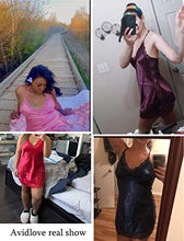 Load image into Gallery viewer, Avidlove Women Lingerie Satin Lace Chemise Nightgown (Purple, Large) and Women Lingerie Lace Babydoll Sleepwear Dress (Blue, Large)
