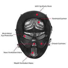Load image into Gallery viewer, Tactical Mask Skull Full Face with Metal Mesh Eye Protection-Airsoft/BB Gun/CS Game-Zombie Masks Heads Scary for Cosplay Party Halloween Tricky Man&amp;Women
