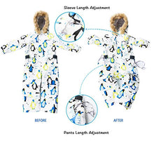 Load image into Gallery viewer, Bluemagic Big Kid's One Piece Snowsuits Ski Suits Waterproof Overalls Jackets Snowboarding,Water Color,160cm
