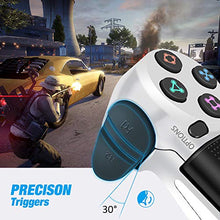 Load image into Gallery viewer, Wireless Controller for PS4, YCCTEAM Game Controller for Playstation 4/Pro/Slim, Gamepad Joystick Remote with Dual Vibration/6-axis Gyro Sensor/Audio Jack, 1000mAh Battery (Glacier White)
