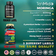 Load image into Gallery viewer, 2 Packs Moringa Capsules equivalent to 8530mg, 4 Months Supply &amp; Turmeric, Ashwagandha, Ginger, Licorice, Pepper|Immune Support, Energy Booster|Multi Vitamin Oleifera Leaf|Anti-Inflammatory Supplement
