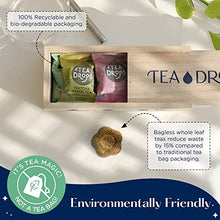 Load image into Gallery viewer, Tea Drops Lightly Sweetened Organic Loose Leaf Tea Party Pack Sampler | Includes Citrus Ginger, Blueberry Acai, Rose Earl Grey, Sweet Peppermint, and Matcha Green | 25 Tea Drops with a Unique Gift Box

