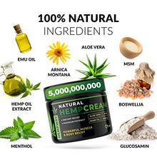 Load image into Gallery viewer, 100% Natural Hemp Cream for Relief from - 30,000,000 Relief Cream - Hemp Oil for Relief &amp; Joint Relief - Doctor Formulated Cream - Hemp Lotion for Relief
