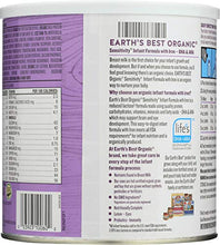 Load image into Gallery viewer, Earth's Best Organic Low Lactose Sensitivity Infant Formula with Iron, Omega-3 DHA &amp; Omega-6 ARA, 23.2 Ounce
