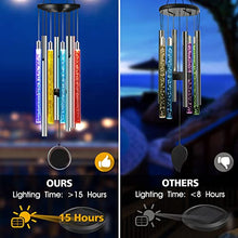 Load image into Gallery viewer, Solar Wind Chimes Outdoor Windchimes: Mobile Decor Wind Chimes Outside for Christmas Birthday Gift and Garden Patio Yard Decoration - Unique Decorative Windchimes for Mom Mother Grandma
