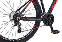 Load image into Gallery viewer, Schwinn Bonafide Mens Mountain Bike, Front Suspension, 24-Speed, 29-Inch Wheels, 17-Inch Aluminum Frame, Matte Black/Red
