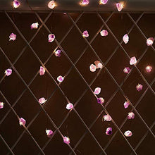 Load image into Gallery viewer, XIWU LED Nature Amethyst Crystal Raw Stones Fairy String Lights 10ft 40 LEDs Battery Operated with Remote Control for Mother's Day Wedding Valentine's Day Present Christmas Bedroom Birthday Decor
