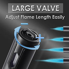 Load image into Gallery viewer, Urgrette 2 Pack Butane Torch Lighter, 6-inch Refillable Pen Lighter Adjustable Jet Flame Butane Lighter for Grill BBQ Candle Camping(Gas Not Included) Raven &amp;Brown

