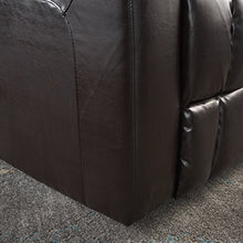 Load image into Gallery viewer, Christopher Knight Home Emersyn Tufted Fabric Power Recliner with Arm Storage and USB Cord, Brown / Black
