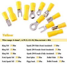 Load image into Gallery viewer, Glarks 540pcs 22-16/16-14/12-10 Gauge Mixed Quick Disconnect Electrical Insulated Butt Bullet Spade Fork Ring Solderless Crimp Terminals Connectors Assortment Kit
