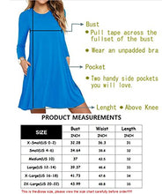 Load image into Gallery viewer, HAOMEILI Women's Long Sleeve Pockets Casual Swing T-Shirt Dresses (X-Large, Long Sleeve-Army Green)
