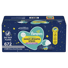 Load image into Gallery viewer, Pampers Swaddlers Sweet Dreams Sensitive Baby Wipes 12-Pack, 672 Total Wipes
