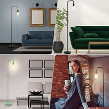 Load image into Gallery viewer, Industrial Floor Lamp - Floor Lamp with Eye Caring，LED Bulb Included, Led Floor Lamps for Bedroom, Floor Lamps for Living Room, in-Line On/Off Foot Switch,Matte Black
