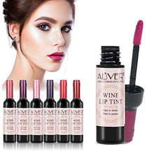 Load image into Gallery viewer, 6 Colors Lip Gloss Set Wine Lipstick Matte Long Lasting Waterproof Lip Tint Set Lip Stain
