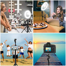 Load image into Gallery viewer, 10" Selfie Ring Light with Tripod Stand &amp; Cell Phone Holder for Live Stream/Makeup, Dimmable Led Camera Ringlight for YouTube TikTok/Photography Compatible for iPhone and Android Phone
