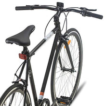 Load image into Gallery viewer, Hiland Road Hybrid Bike Urban City Commuter Bicycle for Youth Comfortable Bicycle 700C Wheels with 6 Speeds Black 58CM

