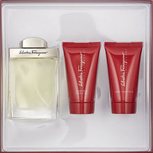 Load image into Gallery viewer, Salvatore Ferragamo for Men - 3 Pc Gift Set 3.4oz EDT Spray, 2.5oz After Shave Balm, 2.5oz Shampoo And Shower Gel.
