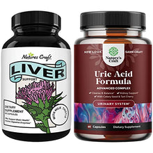 Load image into Gallery viewer, Liver and Kidney Cleanse Detox &amp; Repair - Bundle of Nature's Craft Liver Support and Uric Acid Cleanse Herbal Supplements
