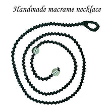 Load image into Gallery viewer, Smoky Quartz Amethyst Healing Crystals Macrame Net Stone Pendant Necklace Hand Made Unisex Surfers Gift
