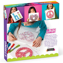 Load image into Gallery viewer, Craft-tastic DIY String Art – Award-Winning Craft Kit for Kids – Everything Included for 3 Fun Arts &amp; Crafts Projects – Peace Sign Series
