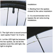 Load image into Gallery viewer, Sumree Bike Wheel Lights LED Bike Spoke Light Super Bright Cycling Bicycle Light with Batteries Included (1 Wheel Pack) (Rainbow)
