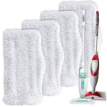 Load image into Gallery viewer, Mop Pads Fit Shark Steam Mop SK Series Compatible Model SK140 SK410 SK460 S1000 S1000A S3101 S3251 SK141 SK3102 SK3251 SK435 SK435CO S3102 S3250 Replacement Flat Microfiber Cloth Steamer Pad 4 Pack

