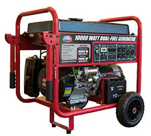 Load image into Gallery viewer, All Power America APGG10000GL 10000 Watt Dual Fuel Portable Generator with Electric Start 10000W Gas/Propane, Black/Red
