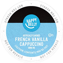 Load image into Gallery viewer, Amazon Brand - Happy Belly Cappuccino Coffee Pods Compatible with 2.0 K-Cup Brewers, French Vanilla Flavored, 24 Count
