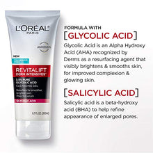 Load image into Gallery viewer, L'Oreal Paris Skincare Revitalift Derm Intensives Gel Cleanser with 3.5% Pure Glycolic Acid, Salicylic Acid to resurface and prep skin for serum, 6.7 fl oz
