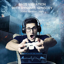 Load image into Gallery viewer, ABKONCORE B780 Gaming Headset with Dynamic Sensory, PS4 Headset with 7.1 Surround Sound, Bass Vibration. USB Headset with Air Permeable Earmuffs, Noise Canceling Mic, RGB Light for PC, Laptop, Mac
