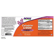 Load image into Gallery viewer, NOW Supplements, Celadrin &amp; MSM 500 mg, 120 Capsules

