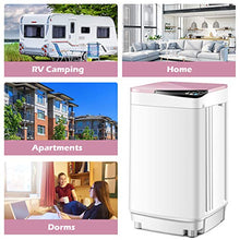 Load image into Gallery viewer, Safeplus Fully Automatic Portable-Washing-Machine,Small Washer and Spin Dryer 7.7 lbs Load Capacity Compact Laundry Washer with Built in Barrel Light for Apartments RVs and Small Space Living
